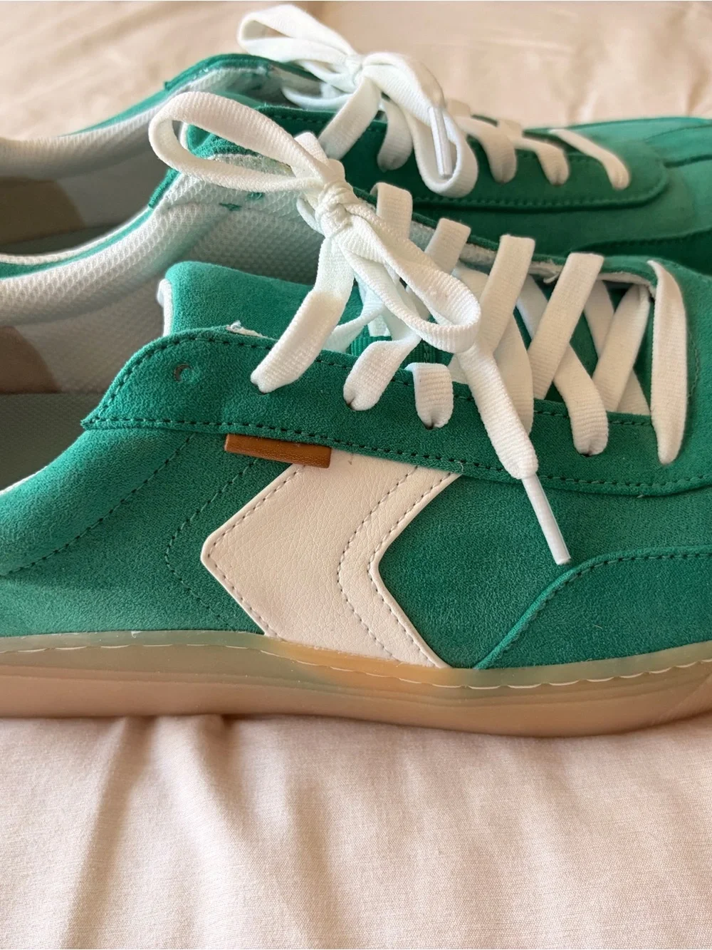 Dr. Scholls Faux Leather Sneakers Kelly Green